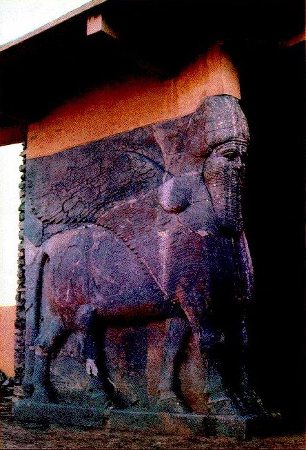 gefl&uuml;gelter Stier / winged bull